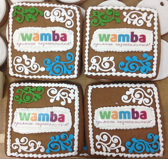 Пряник с логотипом Wamba
