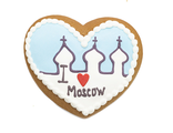 Пряник Сердце &quot; I Love Moscow&quot;